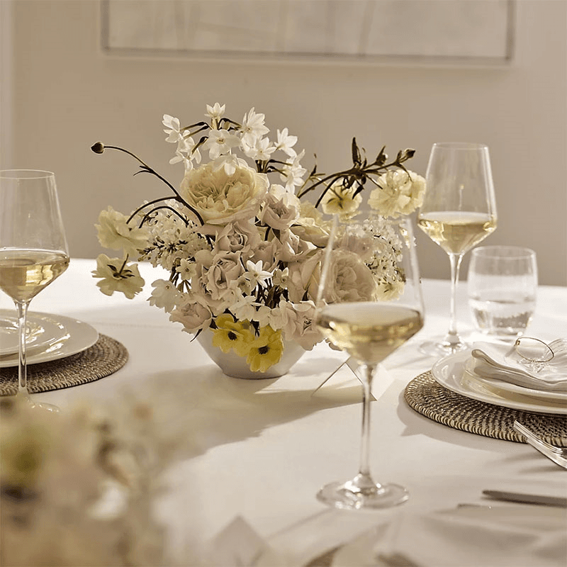 Pimlico Set of 4 White Wine Glasses, Clear