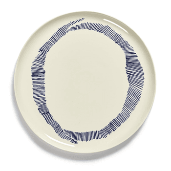 Image showing the Ottolenghi, Serving Platter, White and Blue, White product.