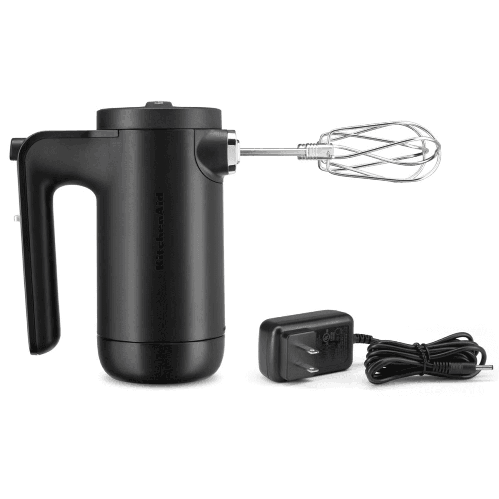 Cordless Hand Mixer, Black Matte