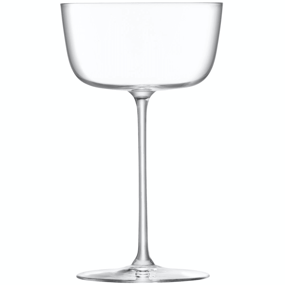 Borough Set of 4 cocktail saucers, 240ml, clear