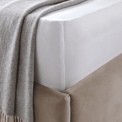 Image showing the Cavendish Deep Fitted Sheet, Double, White product.