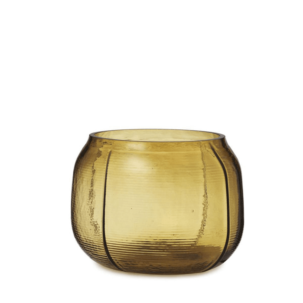 Step Small Vase L22 x D18.5 x H16cm Mustard, Mustard
