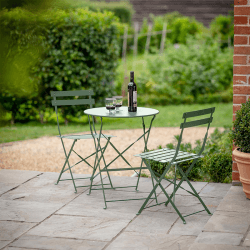 Image showing the Rive Droite 3 Peice Bistro Set, Thistle Green product.