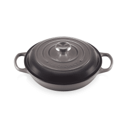 Image showing the Signature Cast Iron Shallow casserole, 26cm - 2 litre, Flint product.