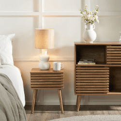 Image showing the Larvik Bedside Table, Natural product.