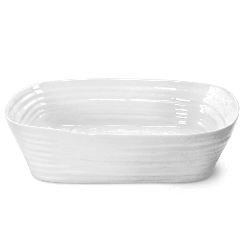 Ceramics Rectangular roasting dish, 29.5 x 24cm, White