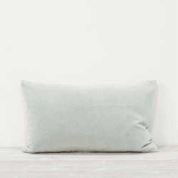 Image showing the Misi Velvet Cushion, 30 x 50cm, Mineral product.