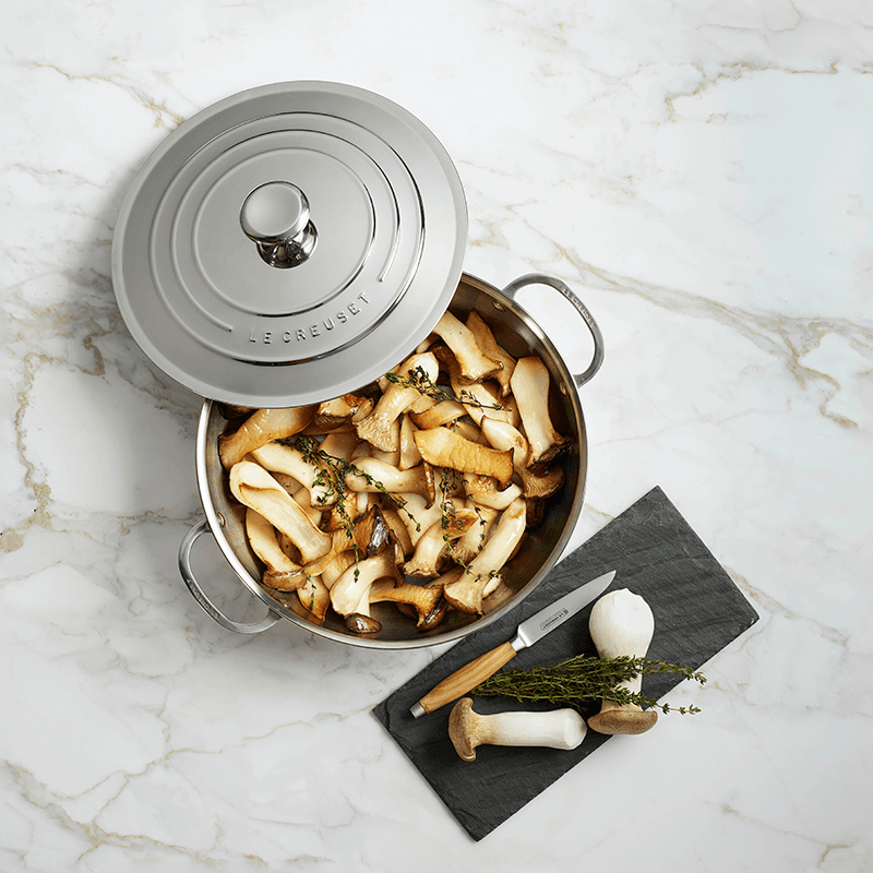 Signature Uncoated Stockpot with lid, 28cm, Stainless Steel
