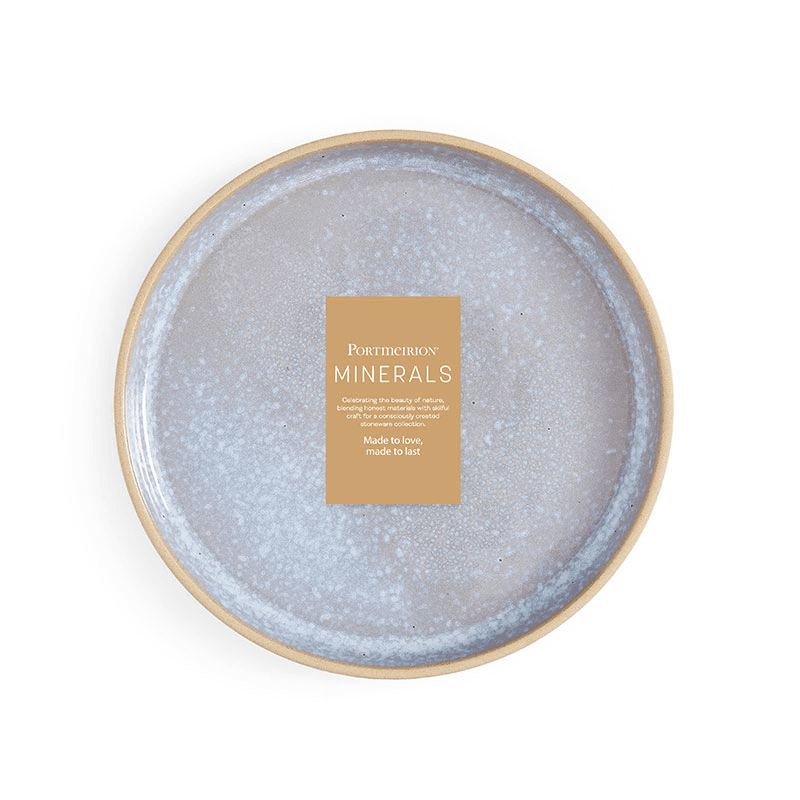 Minerals Set of 4 Side Plates, D21.5cm, Aqua