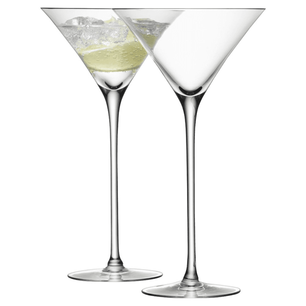 Bar Pair of cocktail glasses, 275ml, clear