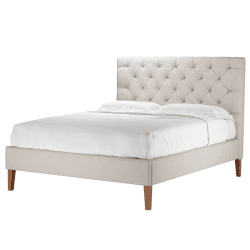 Image showing the Rosalie Bed, King, Taupe Brushed Linen Cotton, Taupe product.