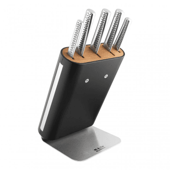 Image showing the Ukon 6 Piece Knife Block Set, Silver product.