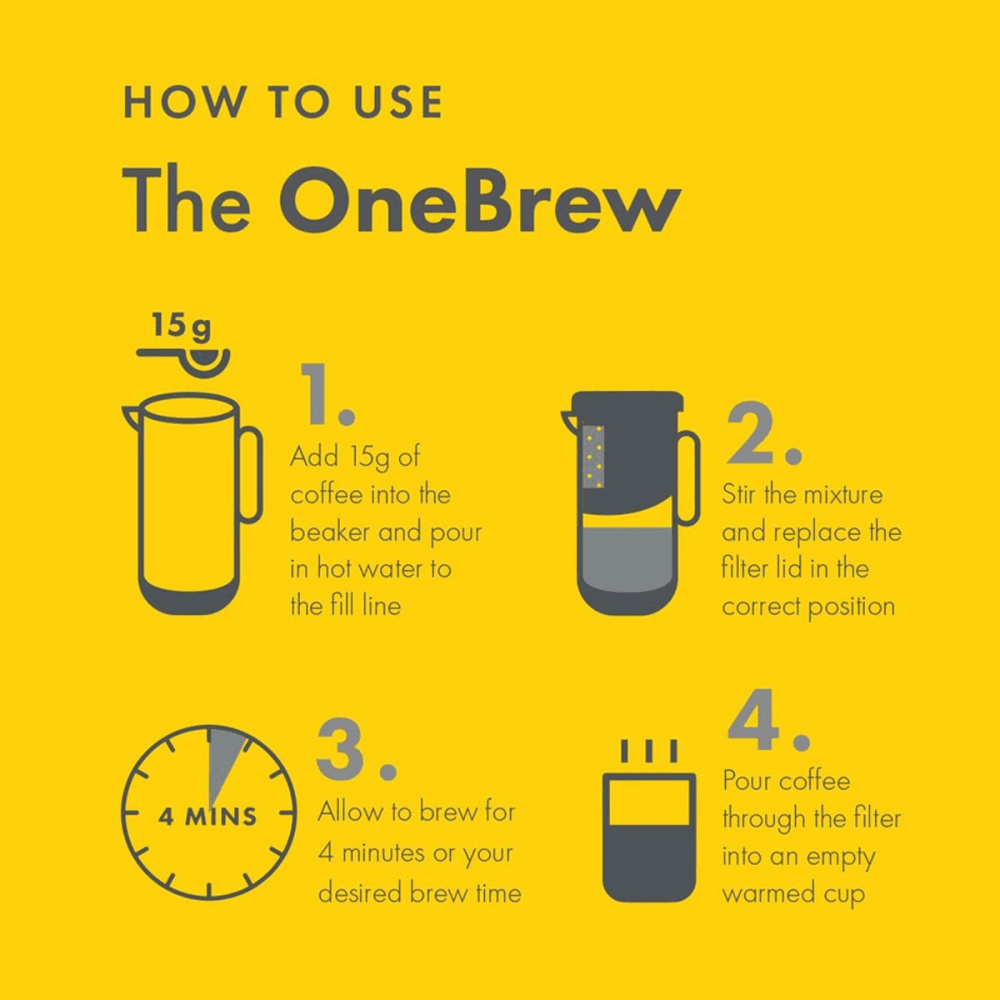 One Brew Coffee & Tea infuser, Black