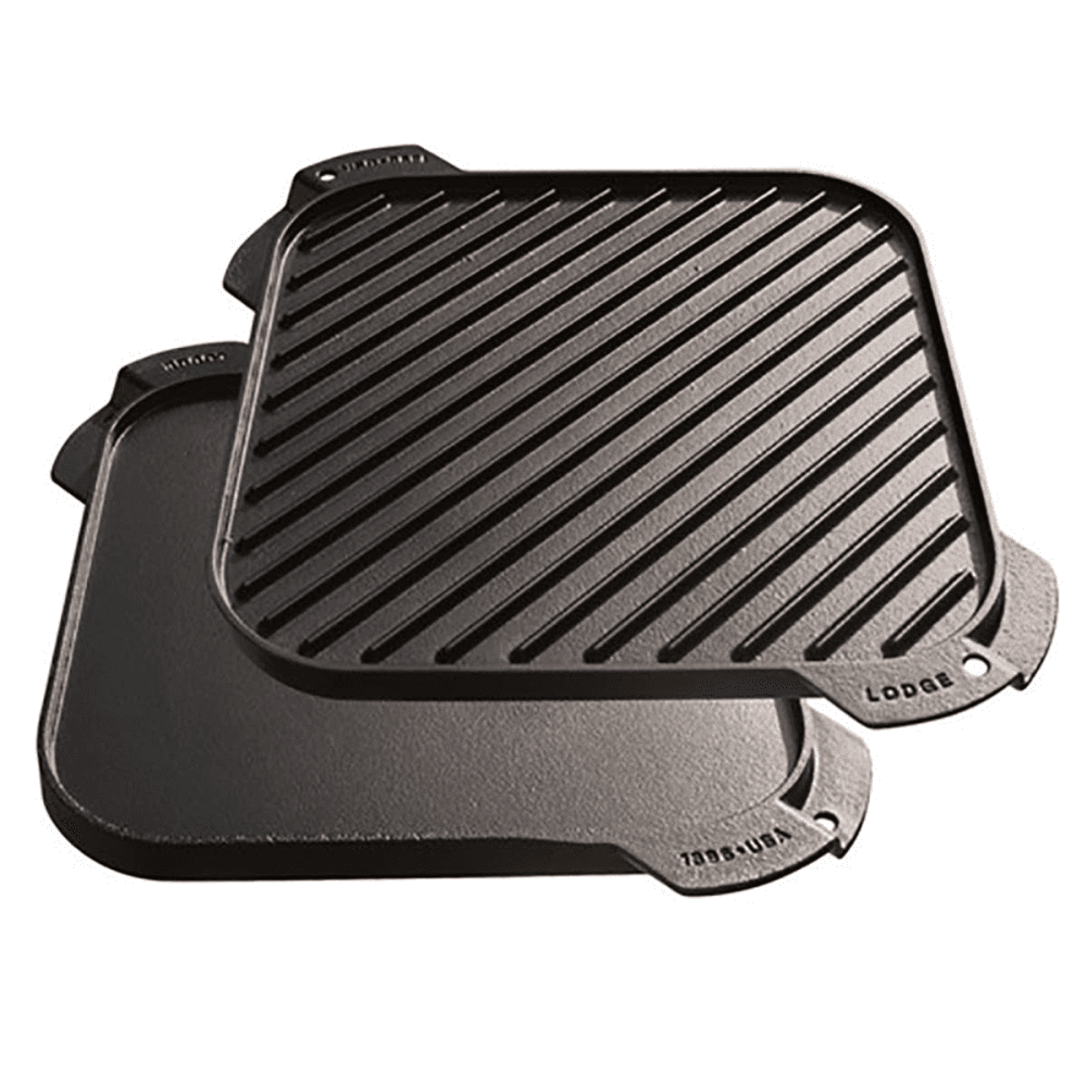 Lodge Square reversible griddle, 27cm, Black