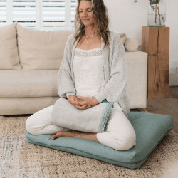 Image showing the Organic Cotton Zabuton, Eucalyptus, Organic product.
