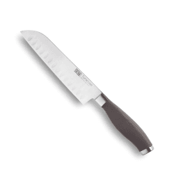 Image showing the Syracuse Soft Grip Santoku Knife, 18cm, Grey product.