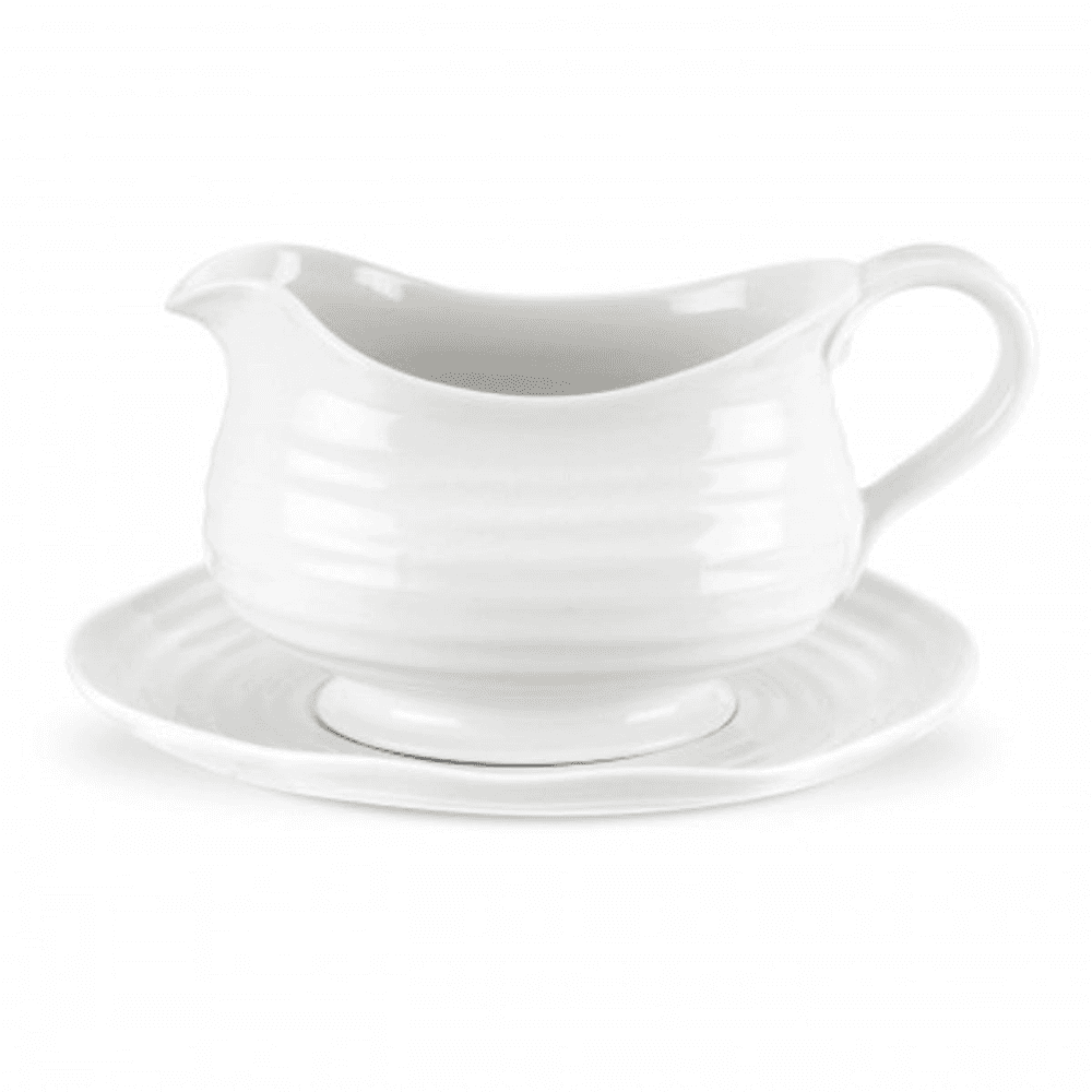 Ceramics Sauce boat and stand, 55cl, White