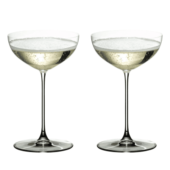Image showing the Veritas Pair of moscato/coupe glasses, H17 x D10.8cm - 24cl product.