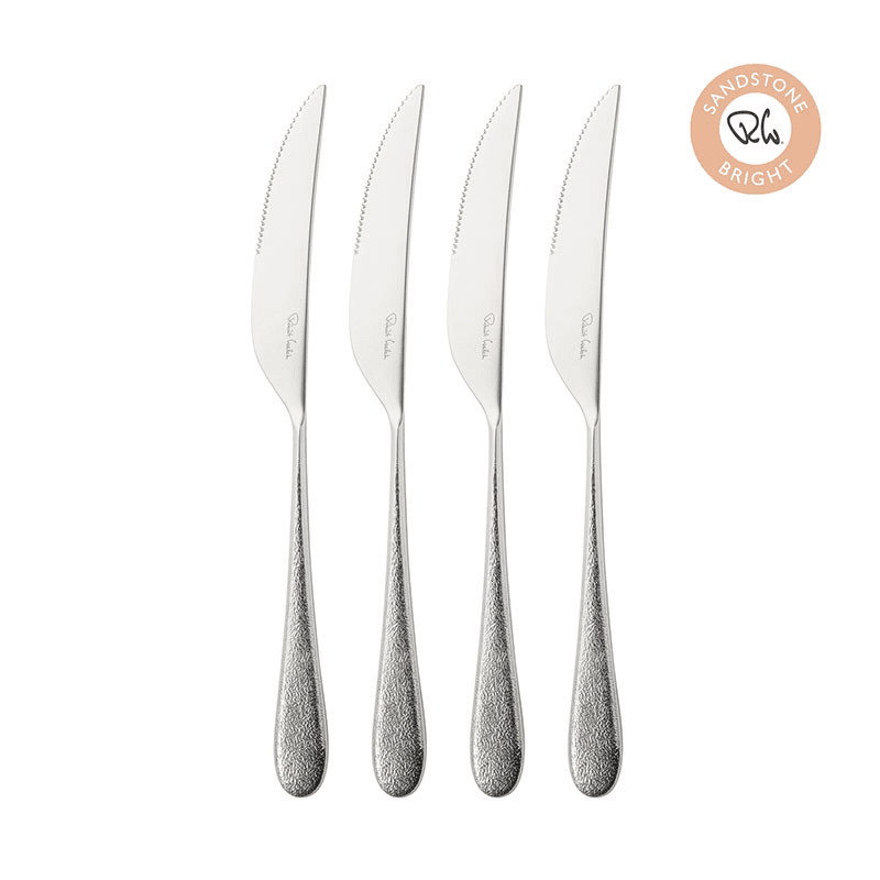 Sandstone 4 Piece Steak Knife Set, Stainless Steel