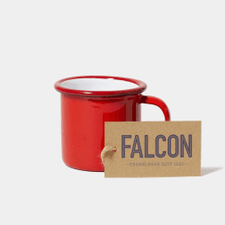 Image showing the Enamelware Mug, 350ml, Pillarbox Red product.