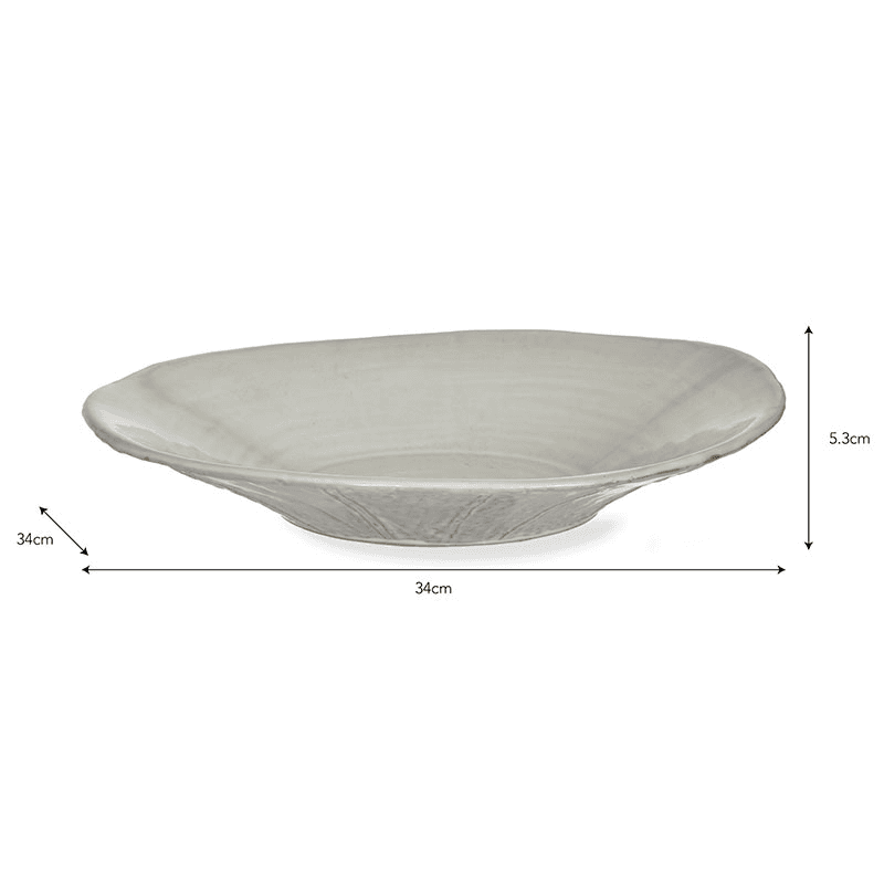 Ithaca Meze Plate, D34cm, White
