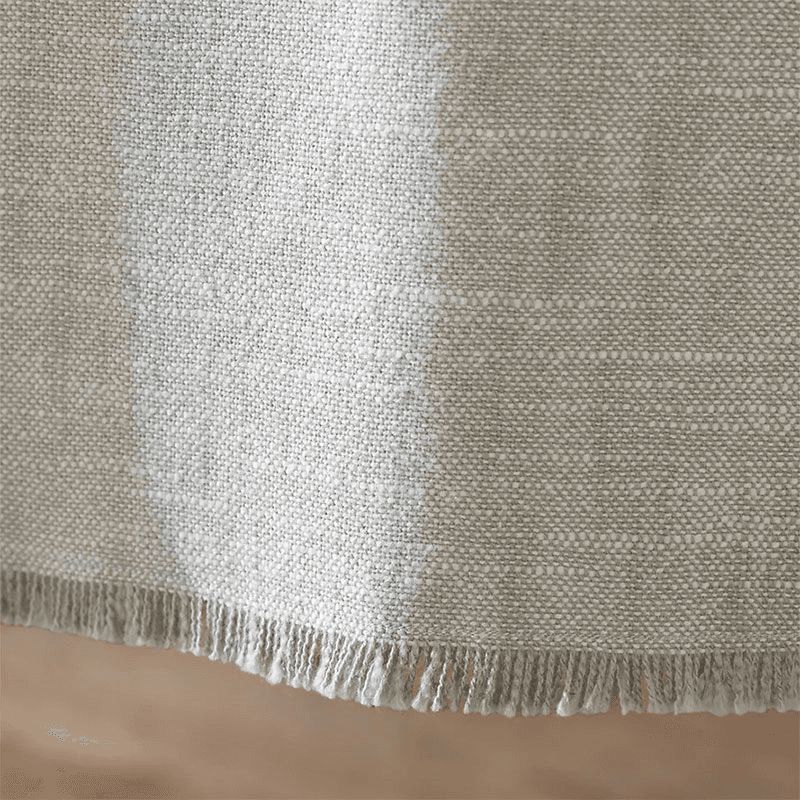Fringed Table Runner, 230 x 40cm, Soft Grey