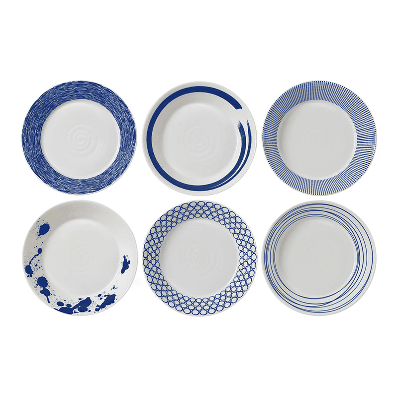 Pacific Set of 6 pasta bowls, 22cm