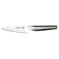 Image showing the Ni Fluted Oriental Cook's Knife, 11cm, Silver product.