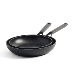 Image showing the Classic Forged - Ceramic Non-Stick Frying Pan Set, 24cm & 28cm, Black product.