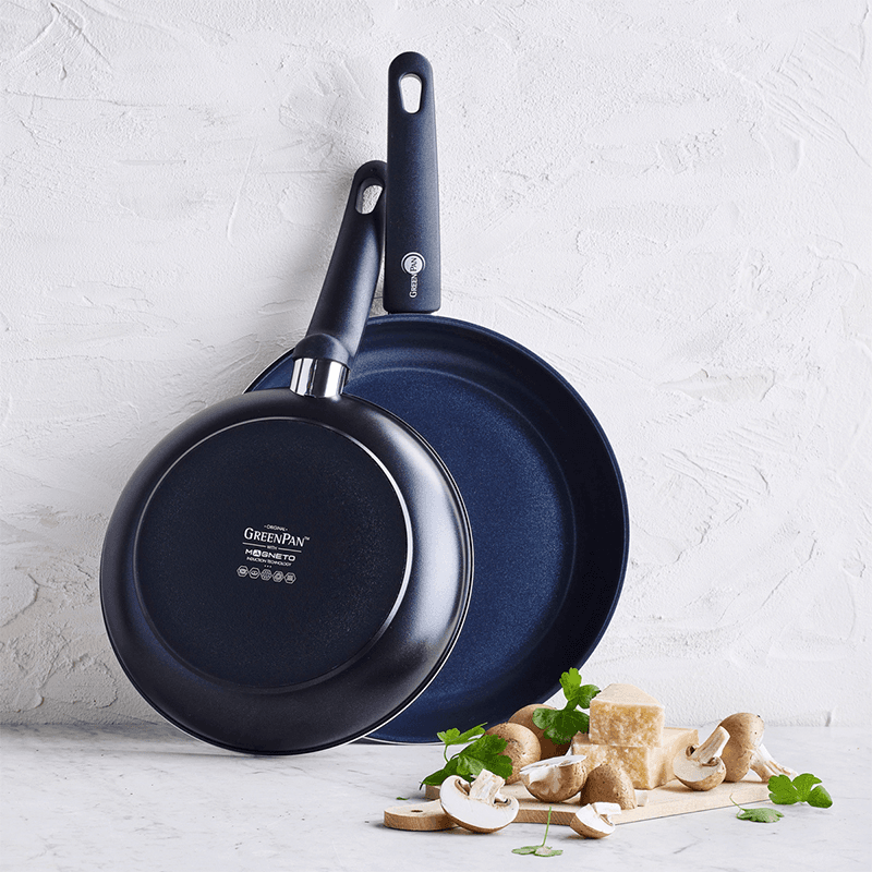 Cambridge Non-Stick 2 Piece Frying Pan Set, Black