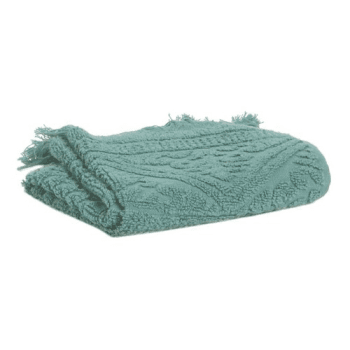 Image showing the Zoe Bath towel, 70 x 140cm, Green/Grey product.
