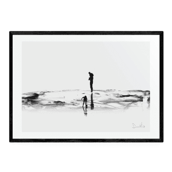 Image showing the Dan Hobday, On the Beach Framed Art Print, Multi product.
