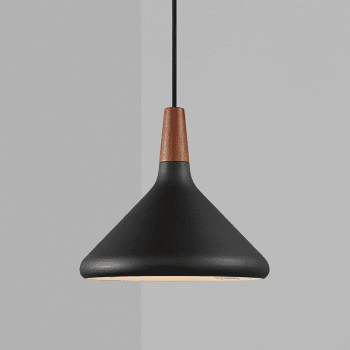 Image showing the Nori Pendant, H24.5cm, Black product.