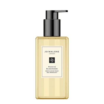 Image showing the Peony & Blush Suede Bath & Body Trio, Clear product.
