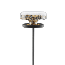 Image showing the Bird table, 2 litre, Clear/Black/Silver product.