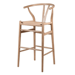 Image showing the Open Back Stool, Natural product.