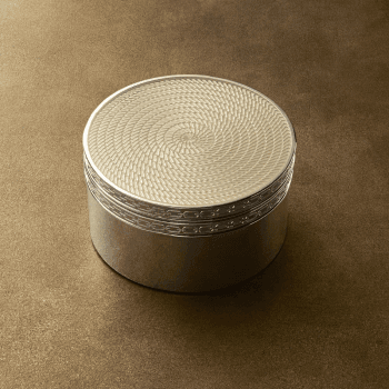 Image showing the Vera Wang - With Love Nouveau Treasure box, 4.3 x 8 x 8cm, Silver product.