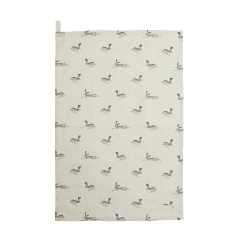 Image showing the Hare Tea Towel, 45 x 65cm product.