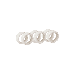 Image showing the Nordic Set of 6 Napkin Rings, D4.5cm, Vanilla product.