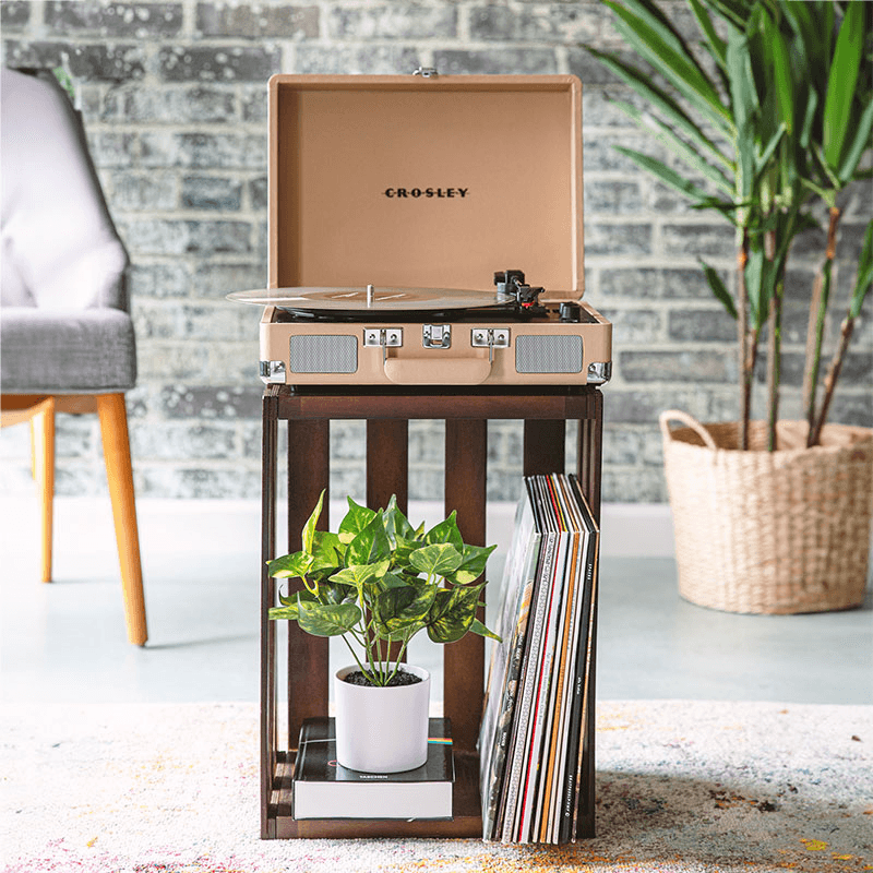 Cruiser Plus Deluxe Portable Turntable, Light Tan