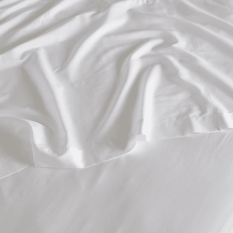 Luxe Cotton Duvet Cover, King, Snow