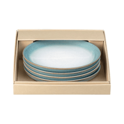 Image showing the Azure Haze Set of 4 medium plates, 21cm product.