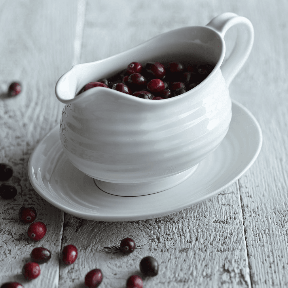 Ceramics Sauce boat and stand, 55cl, White