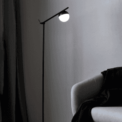 Image showing the Contina Floor Lamp, H25.cm, Black product.