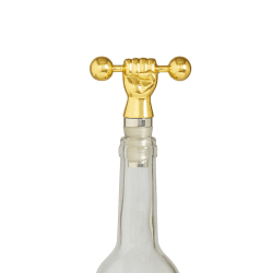 Image showing the Barbell Bottle stopper, brass product.
