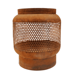 Image showing the Outdoor Buttermere Basket Fire Pit, W45cm, Rust product.