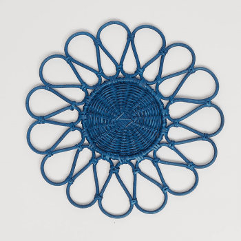 Image showing the Gaia Set of 4 Placemats, D33cm, Navy product.
