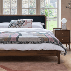 Image showing the Artie Bedside Table, H56cm, Walnut product.