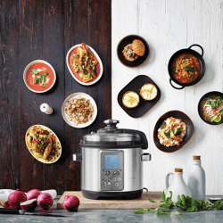 Image showing the The Fast Slow Pro Slow cooker, Stainless Steel product.