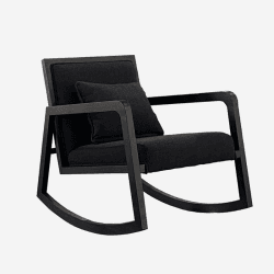 Image showing the Andrew Martin Rocking Chair, Black product.